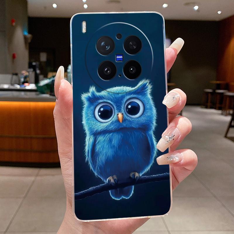 Trendy Fashion Erupting Volcano Pattern Phone Case For Vivo X300 Pro Clear TPU Soft Cover Anti-scratch Couple Protective Shell