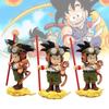 Detailed 16cm Pvc Goku Q Version Standing In Flight Suit Anime Figure Dragon Ball Z Character Statue