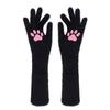 Halloween Silicone Meat Pad Long Half-finger Gloves Long Iron Claw Animal Claw Gloves Cos Devil Ghost Claw Props
