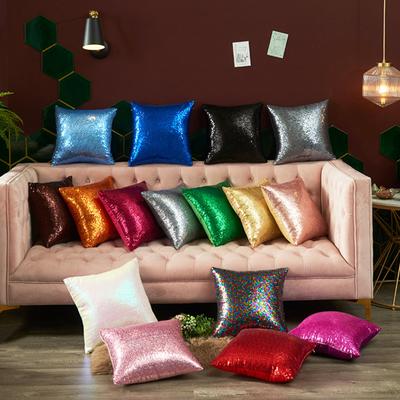 Pillowcase Sequins Decorative Cushion Cover Modern Farmhouse Style Pillow Cover for Sofa Bedroom Office