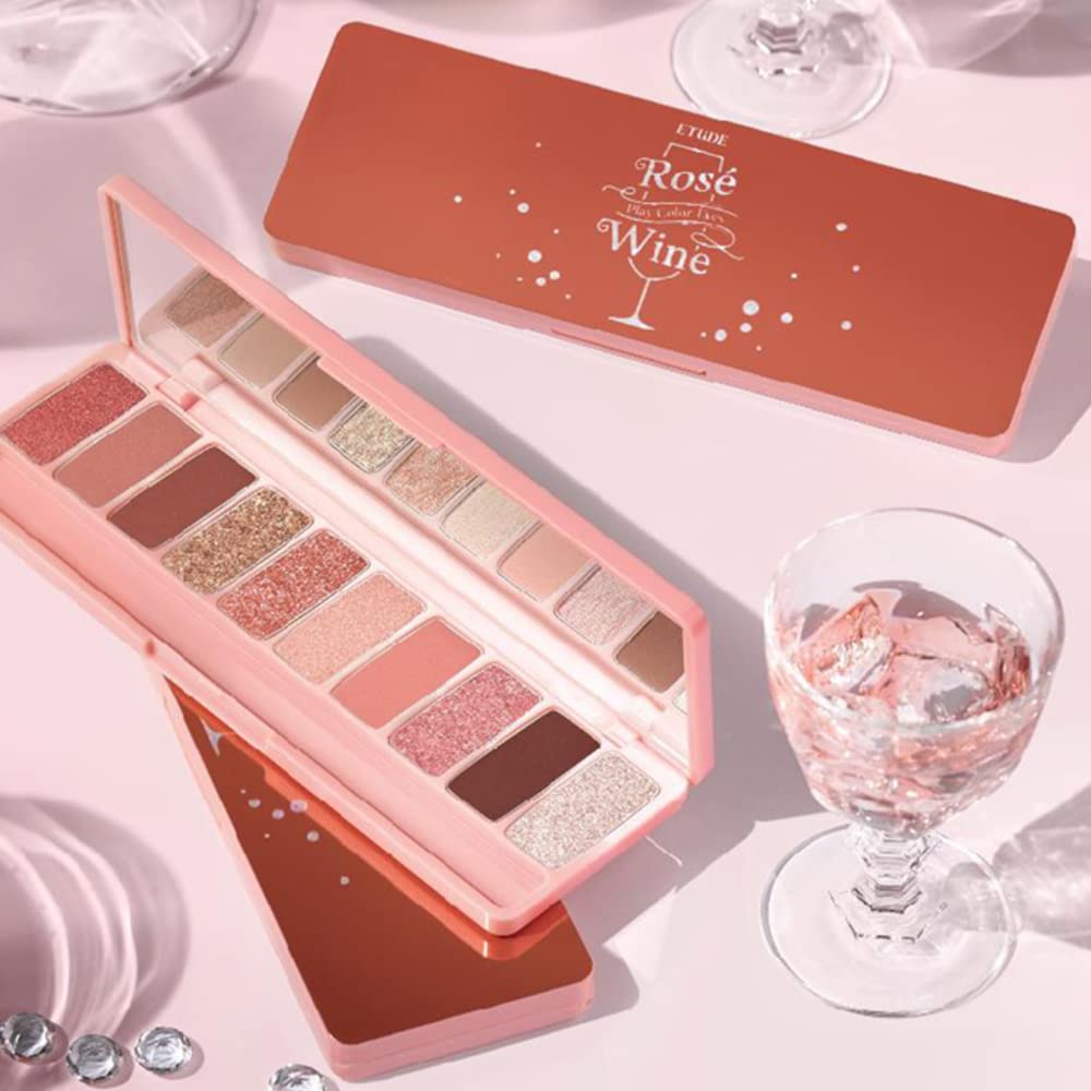 Play Color Eyeshadow Wine Palette Eyeshadow Palette [Etude Official] Rosé / 10-Color / (x 1)