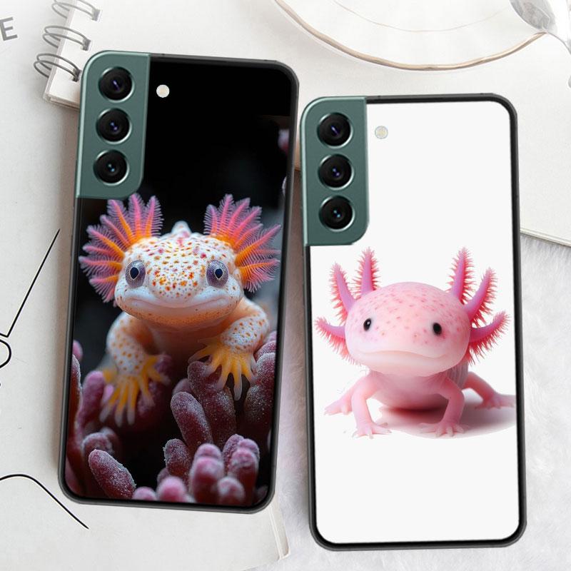 Smiling Salamander Phone Case For Samsung Galaxy S22 S25 Ultra S21 S10 Plus S26 Edge S20 S23 S24 FE Cover Silicone Soft TPU