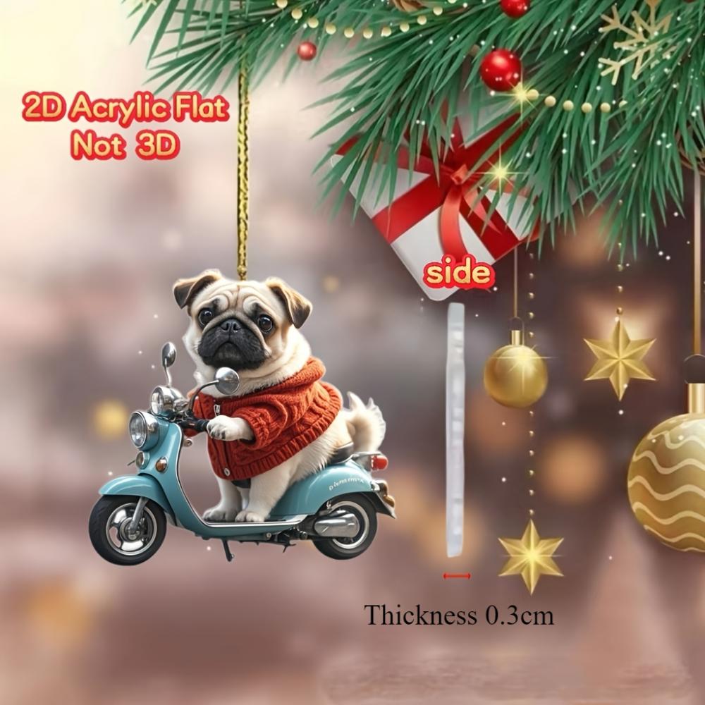 2D Flat Christmas Gift Pendant. Hanging Ornaments. Suitable for Car Rearview Mirror Pendant. House Decoration. Creative Gifts