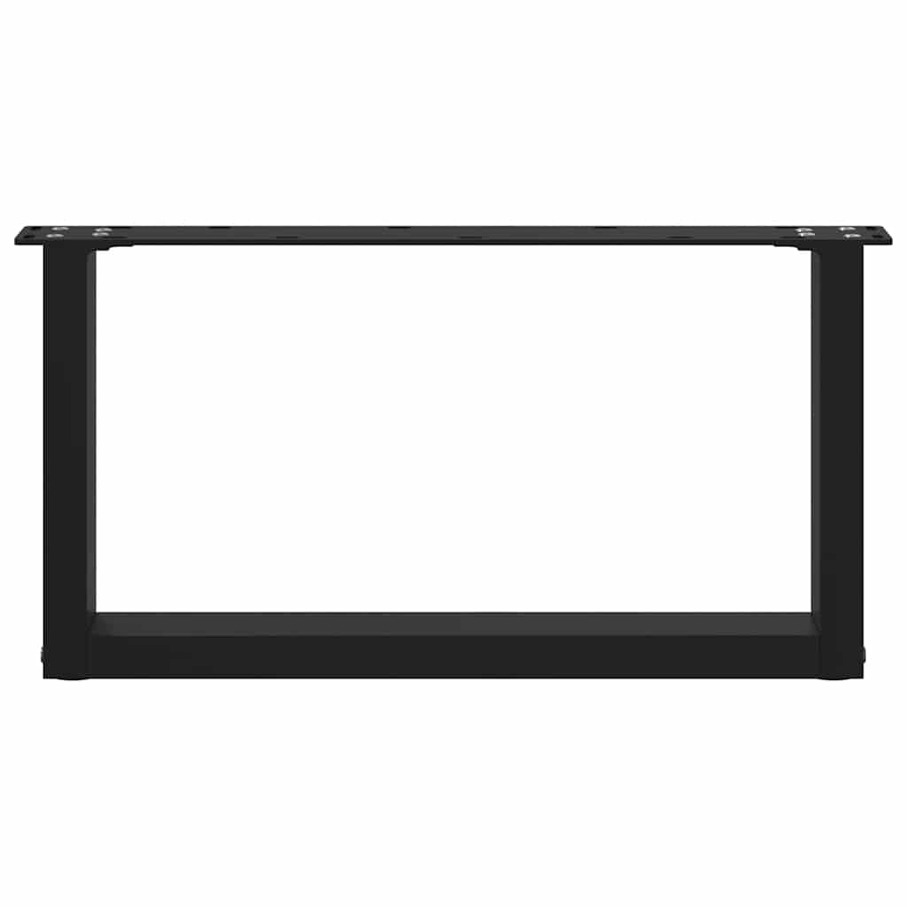 Vidaxl Nogi Do Stolika Kawowego, 2 Szt., Czarne, 60X(30-31) Cm, Stal