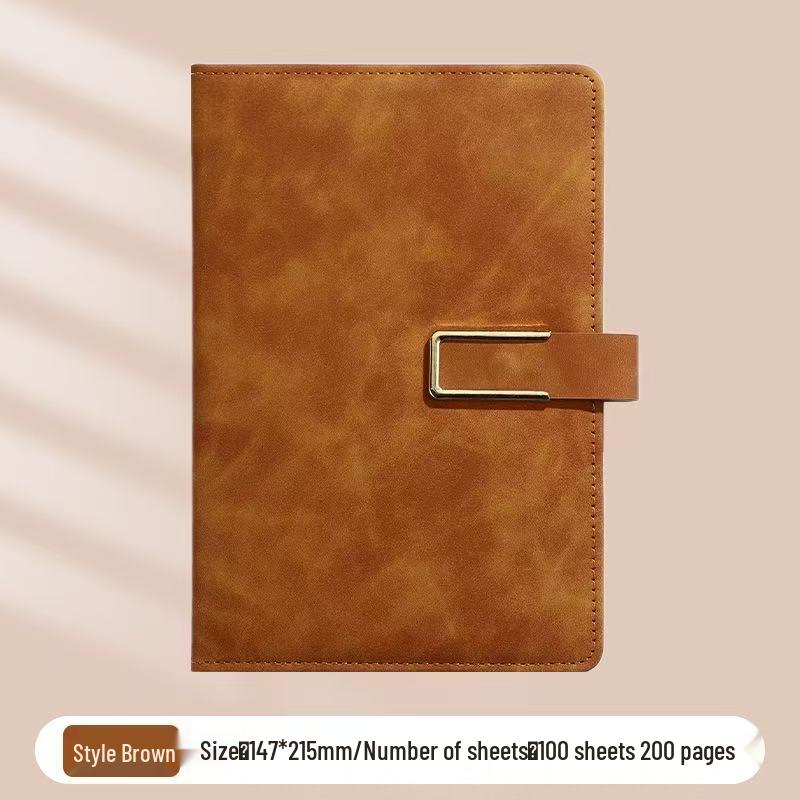 A5 Meeting Minutes Thick Notebook Gift Set - Customizable Printing Available