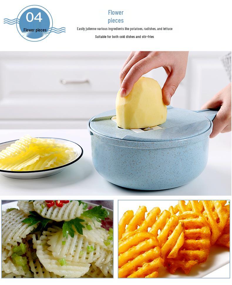 Multifunctional Kitchen Vegetable and Potato Grater & Slicer