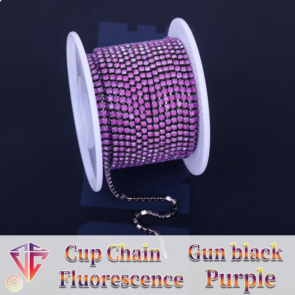 Catena ad Artiglio Fluorescente da Boutique Weichen, Catena Mocha Criptata, Trapano Luminoso, Catena di Diamanti Flash, Accessori di Abbigliamento Fai da Te