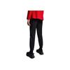 Anta Solid Color Logo Print Knitted Tapered Pants Women Bottoms Black 162237341-1