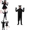 Game Themed Black Cat Costume For Adults With Polyester Fabric For Halloween Party Dress Up