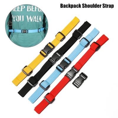 1PC Piezas de Bolso Accesorios Mochila Correa Fija para Pecho de Nailon Correas Cinta Hebilla de Liberación Dual Ajustable para Esternón