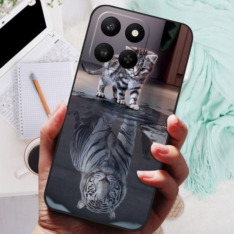 For Honor 400 Smart Case NEW TPU Silicone Shockproof Cat Phone Cover For Honor X7d 4G 5G / Play 10T 5GFunda Printing Soft Coque