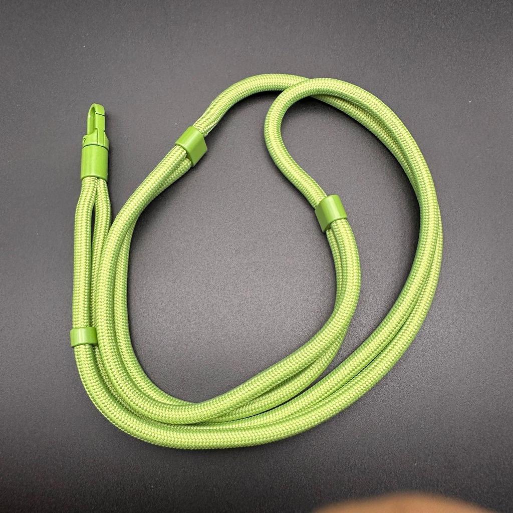 Macaron Thick Rope Phone Lanyard - Adjustable 7-8mm Climbing Gasket for Shoulder, Back, or Neck