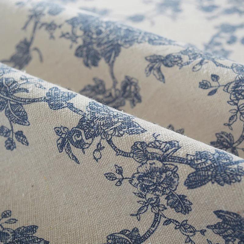 Blanche Cotton & Linen Tablecloth: Ideal for Living Room Coffee Tables & Afternoon Tea Round Tables