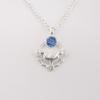 Tanzanite Gemstone 925 Sterling Silver Jewelry Handmade Pendant 1.43" For Gift CP-38-6