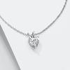 New Real Moissanite Heart Pendant Necklace 1ct D Color Heart Diamond Pure S925 Sterling Silver for Women Wedding Fine Jewelry