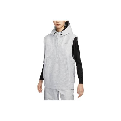 Nike Women s Solid Color Sleeveless Hoodie Pullover S серый