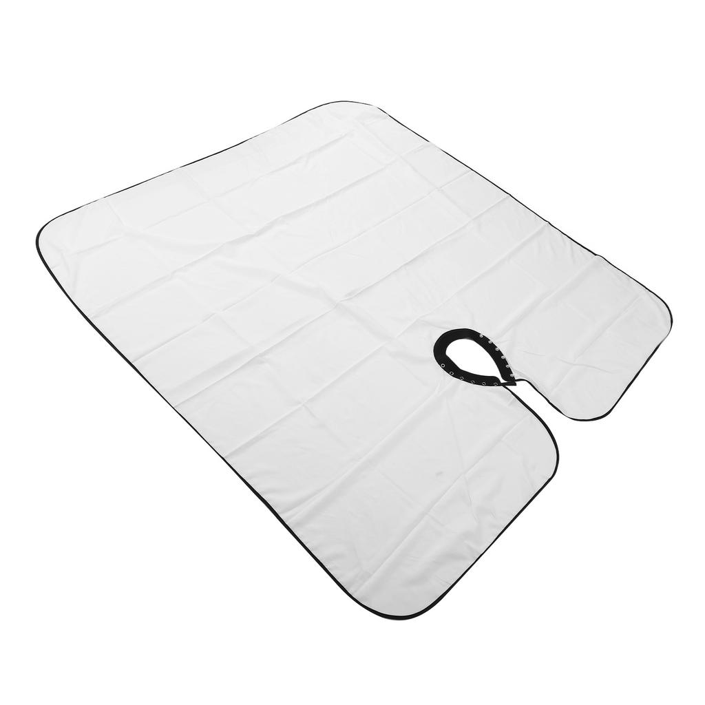 Frisørforkle Vanntett Justerbart Barberkappe Omslag for Hårklipp Salong Frisør Hvit