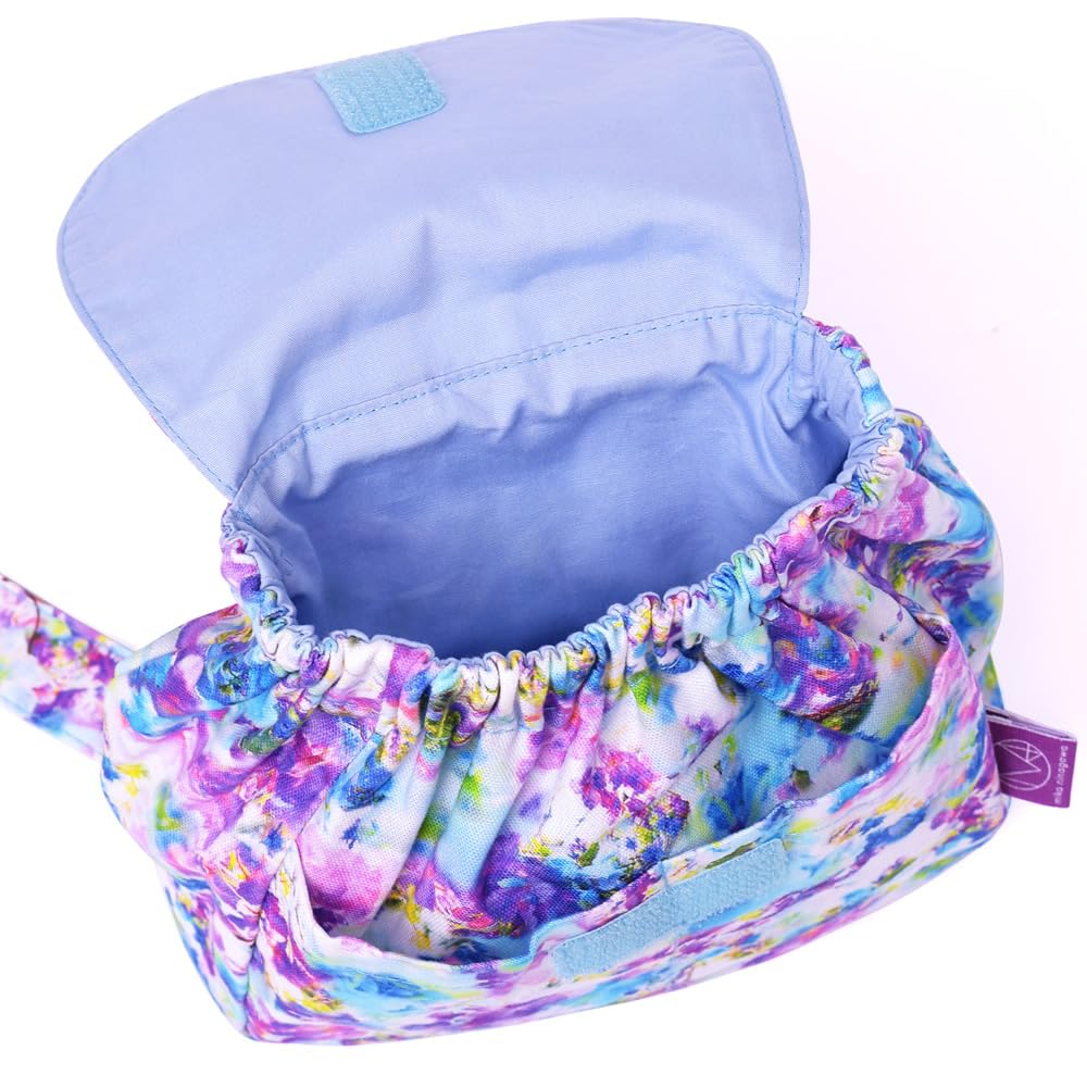 COLORFUL CANDY STYLE Backpack for Baby Perfect for First Cute Floral Print Includes Pocket Tissue Pouch Girls, & Kids, Baby's Birthday, D,