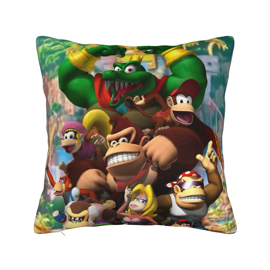 Decorative Pillowcases Donkey Kongs Bananza Games Merch Home  Throw Pillow Case Cover Drop Shipping Multiple Sizes