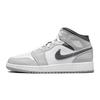 Air 1 Mid GS Light Smoke Grey Kids Sneakers White Anthracite 554725-078