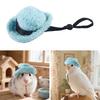 Little Pet Hat with Soft Fleece Lining Adjustable Elastic Band Cowboy Design Pet Headgear Street Photography Pet Accessory