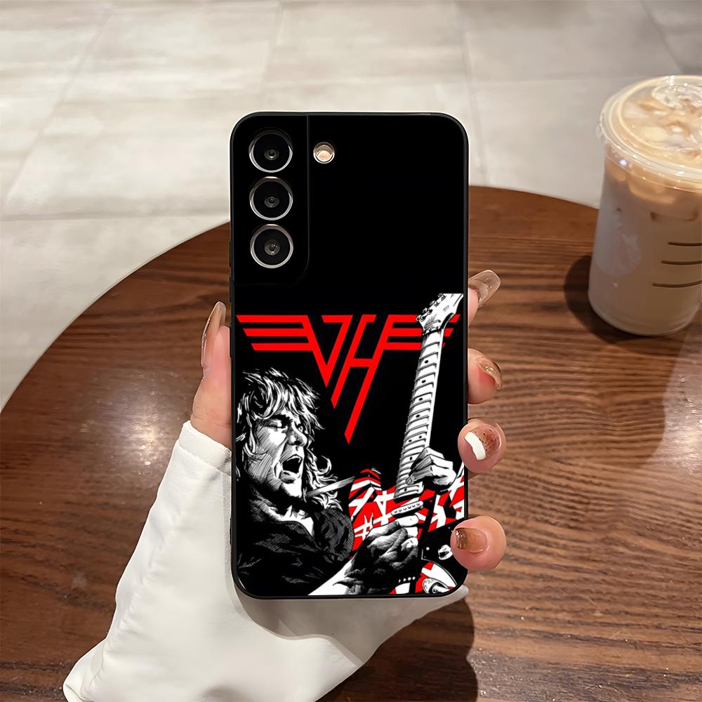 Eddie Van Halen Graphic Guitar Phone Case For Samsung S24 Ultra S25 S23 Fe S22 S20 S21 Plus A54 A34 A53 A16 Back Cover