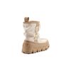 UGG Fashion Thick Sole Slip-On Mid-Calf Boots Kids boots Mustard-Seed Jasmine-White 1143697-MSJS