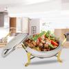 Stainless Steel Chafing Dish Portable Anti Scald Handle Cooking Utensil for Outdoor Backpacking Commercial Barbecue Travel