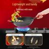 32cm Titanium Coating-Free Cast Iron Wok