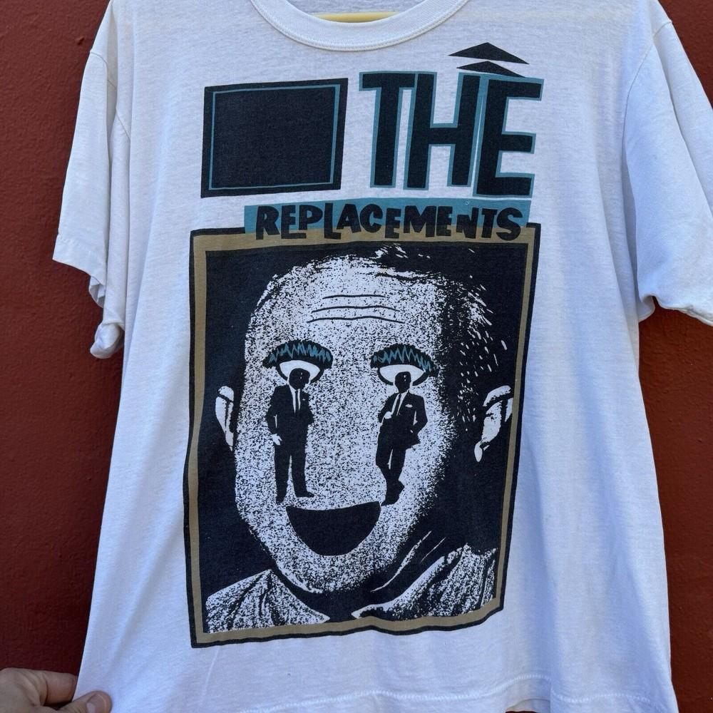 THE REPLACEMENTS BAND WHITE TShirt Classic Cotton Short Sleeve ZL373 Unisex T-Shirt S