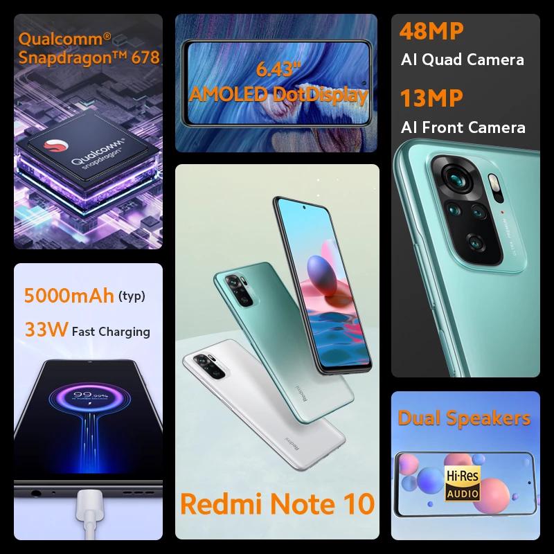 Buy The Xiaomi Redmi Note 10 4/64Gb Global Version with a