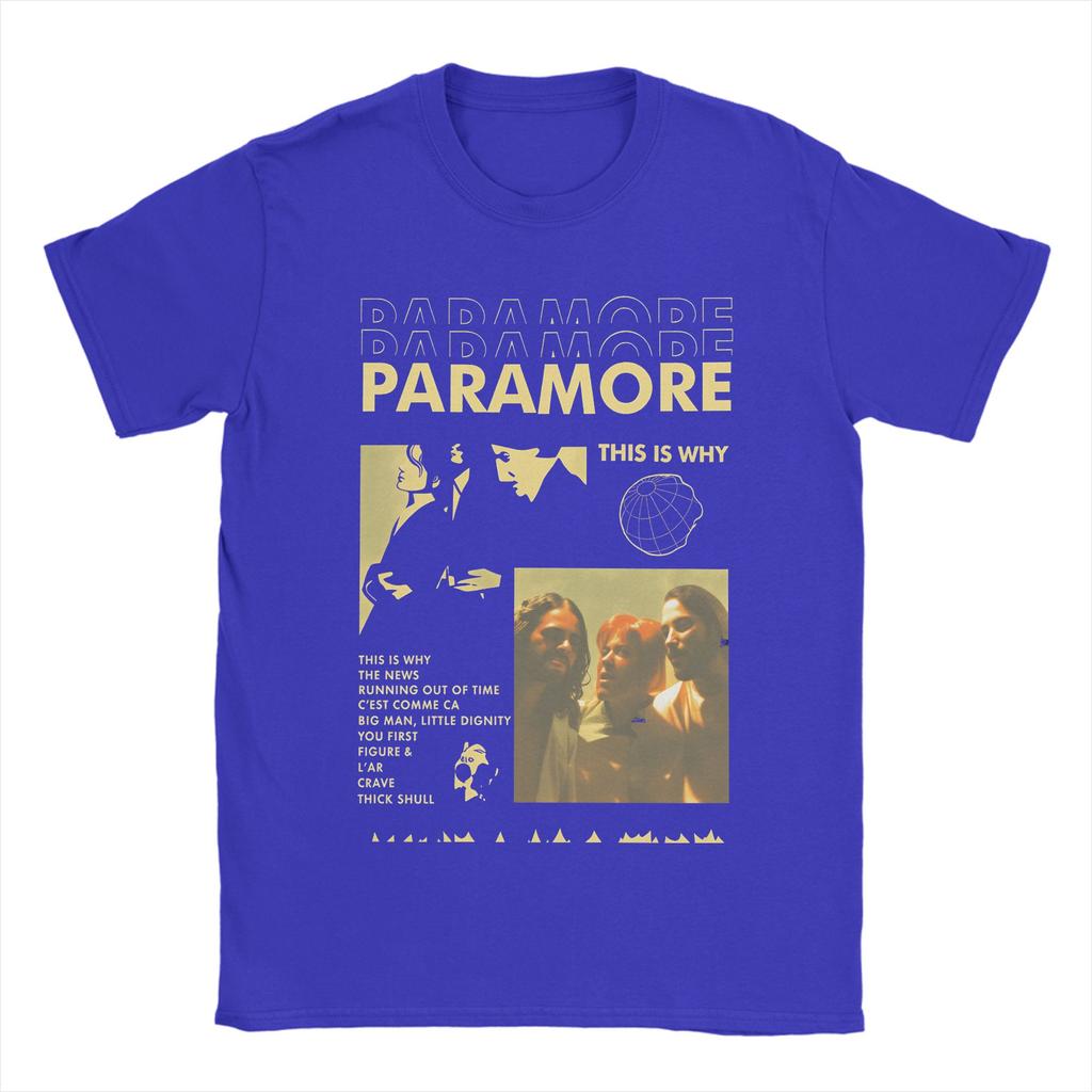 Paramore Band TShirt for Men  Casual Cotton Tees Crew Neck Short Sleeve T Shirt Plus Size Tops