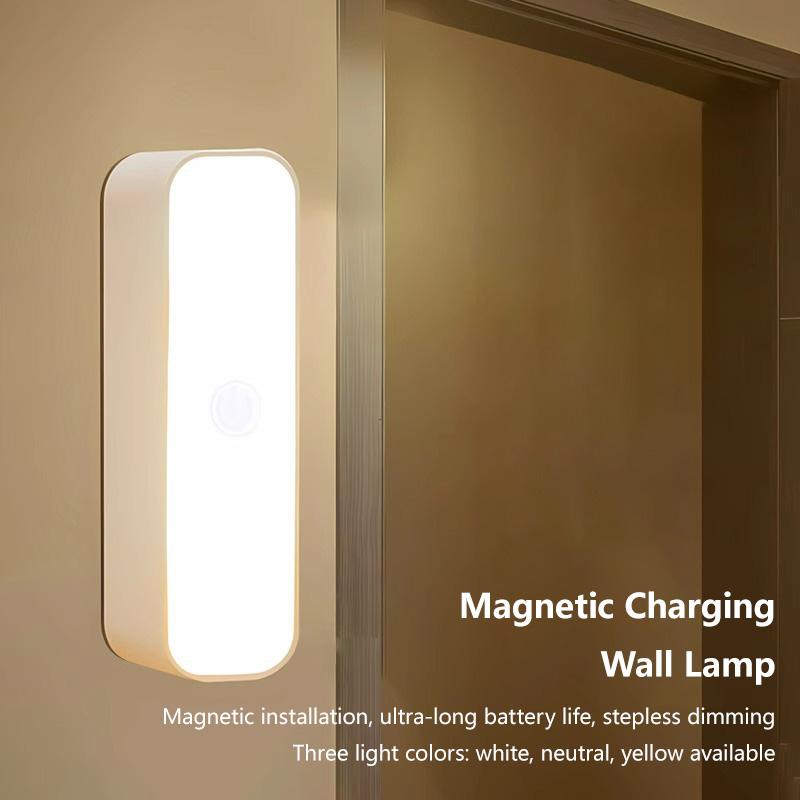 3 Colors Adjustment Wireless Eye Protection Night Lamp Magnetic Charging Night Light Creative Room Decor Ultra Long Battery Life