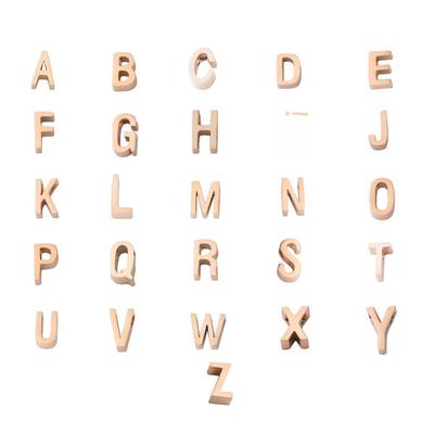 Stainless Steel Mirror Polished Rose Gold A-Z Letter Beads with 1.8mm Hole