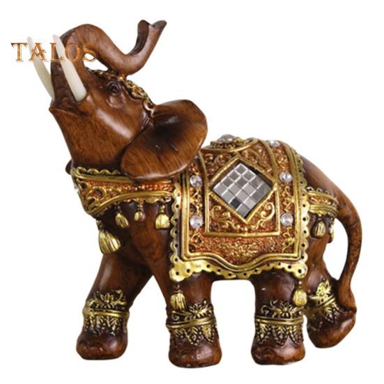 Figurka słonia Żywica Ogród Miniaturowe Rzemiosło Prezent Dekoracja na Pulpit Domu Żywe Miasto Mody Wystrój Domu