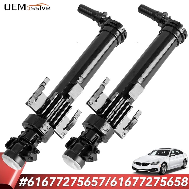 

1Pair 61677275657 61677275658 Front Headlights Washer Sprayer Nozzle Cylinder Pump For BMW F20 F21 F30 F34 125i 320i 325i 335i