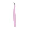 Eyelash Extension Tweezers Professional Stainless Steel Precise Bent Lash Tweezers for Fanning