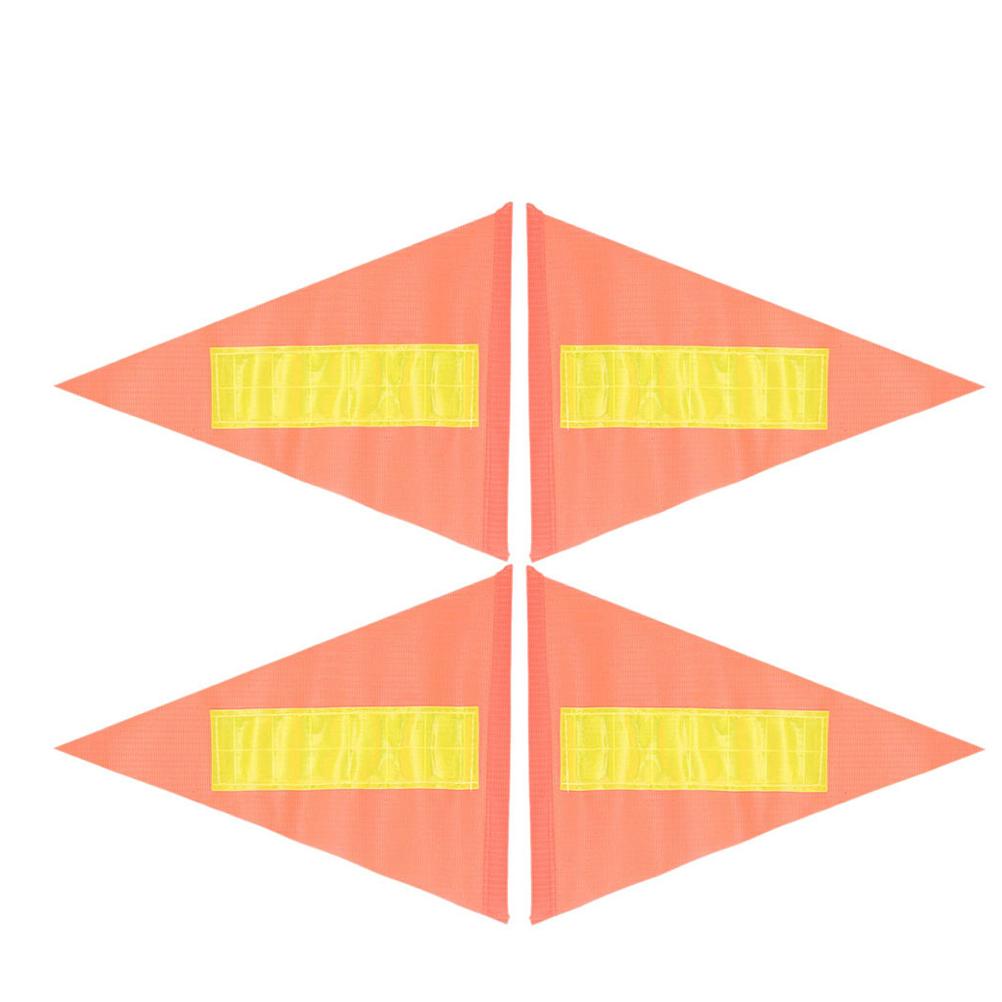 

4 Pcs Reflective Warning Flag Bikes Trailer Children s Bicycle Advertising Pennant Safety Replacement Car Pole 28.00X20.50X0.60CM