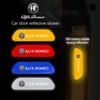 4Pcs Car Door Reflective Sticker Night Light Warning Decal For Giulietta Mito 159 Giulia Stelvio 156 147 Tonale Brera
