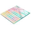 Glass Decorative Board with Graphics for Serving Snacks Rainbow 60X52 Cm