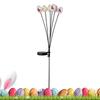 Easter Egg Outdoor Waterproof Solar Light Swaying Easter Eggs Decorations Outdoor Solar Stake 6-LED Lights With Ground Plug