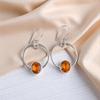 Citrine Gemstone 925 Sterling Silver Handmade Jewelry Drop/Dangle Earrings 1.37" EE-67-1