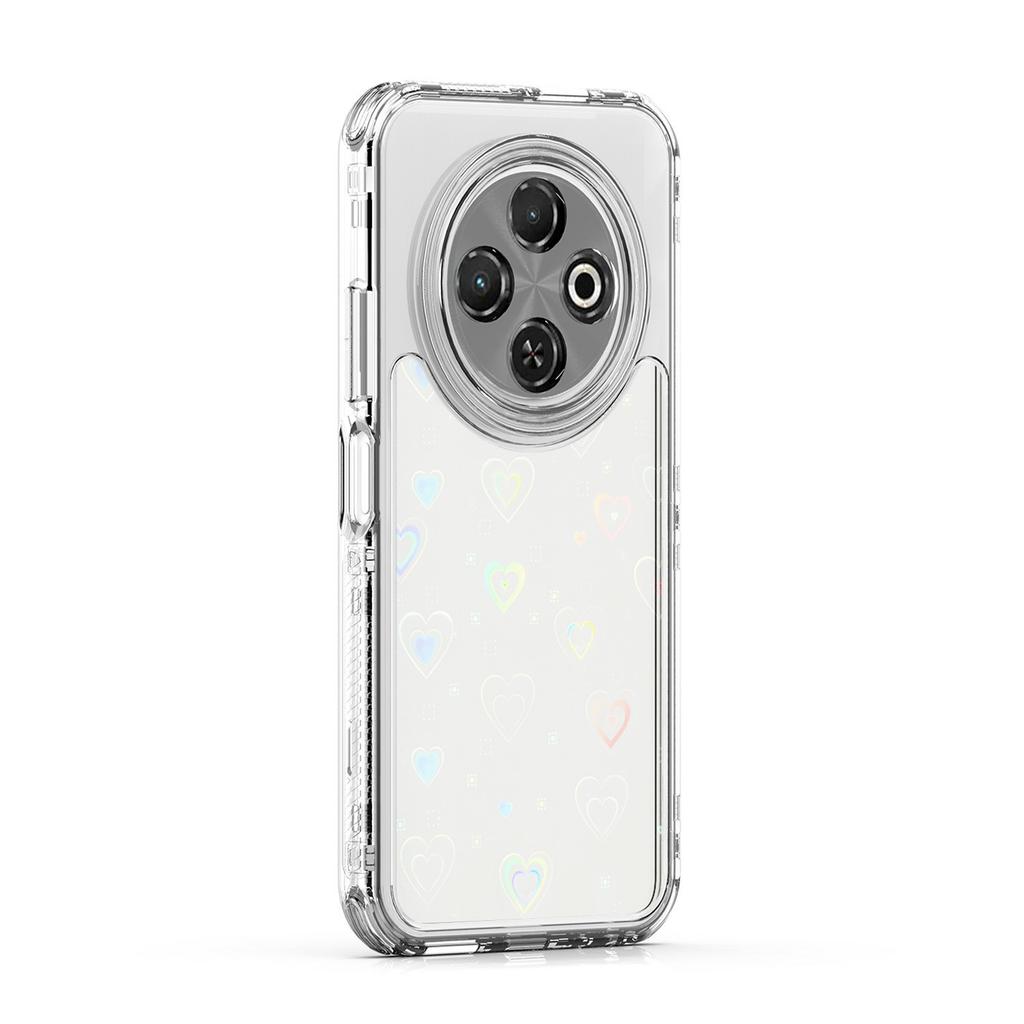 For TECNO Spark 30C 4G Case Precise Cutouts Acrylic TPU Clear Phone Cover with Laser-printed Film