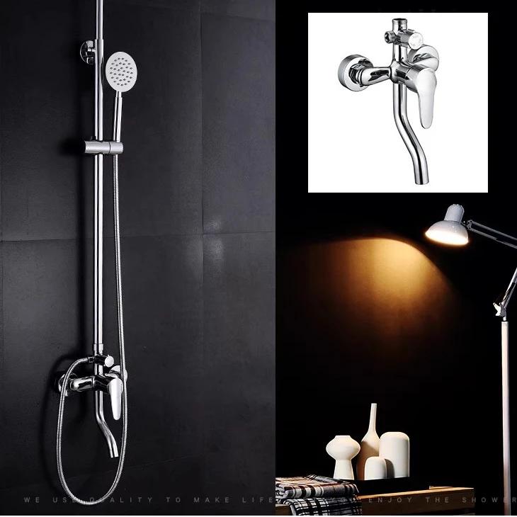 Household Bathroom Shower Faucet 3 Modes Cold Hot Mixer Tap Bathtub Faucet Shower Accessories Wall Mounted Mixer Valve