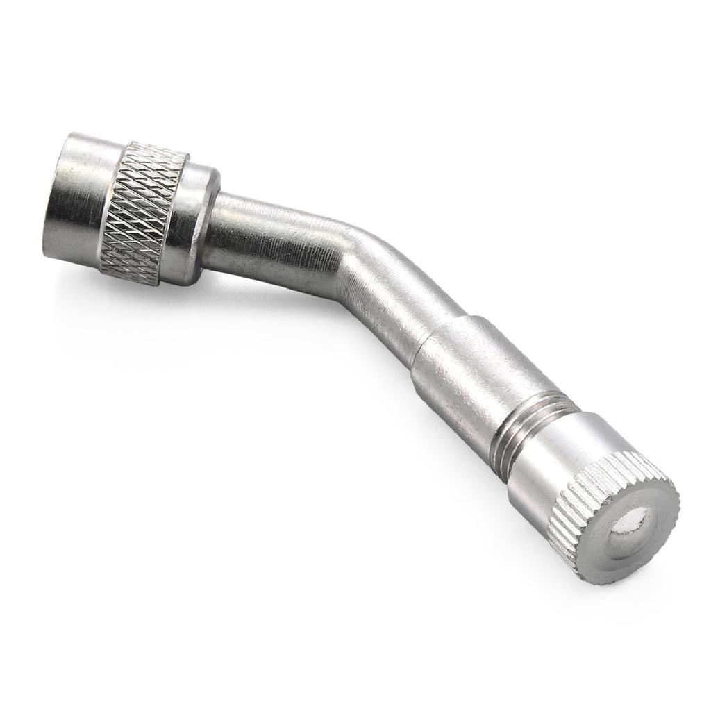 Daytona 63809 Motorcycle Air Valve Adapter, Valve Extension, 135° Steel, Easy to Inflate, Compact