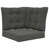Outdoor Sofa Cushions 3 Pcs Anthracite Polyester