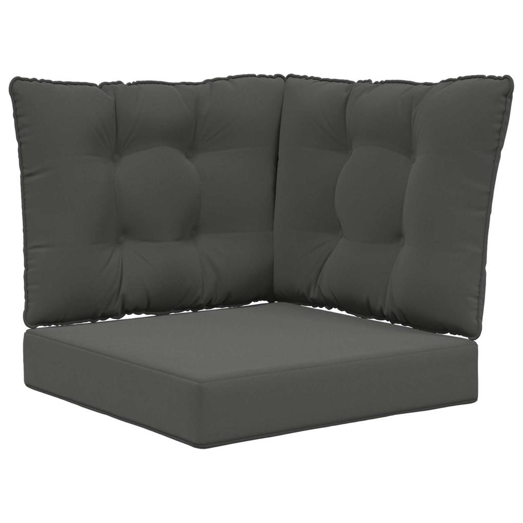 Outdoor Sofa Cushions 3 Pcs Anthracite Polyester