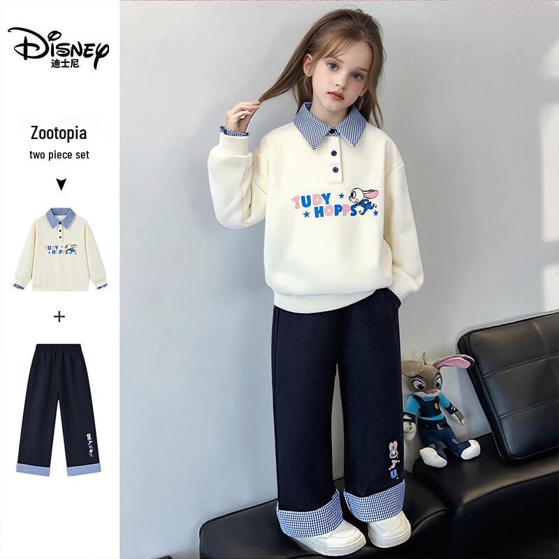 Disney Girls  2026 Spring Polo Sweatshirt & Pants Set 110