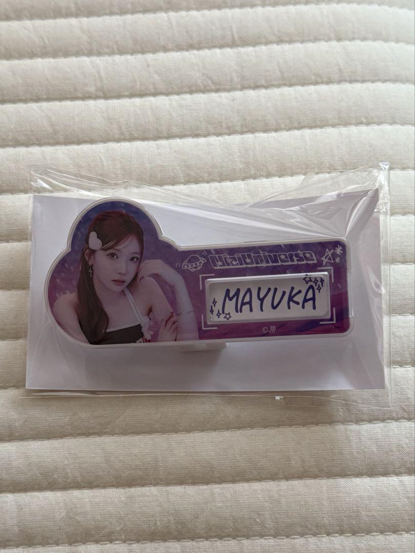 

[USED] NiziU Mayuka Name Badge D Prize