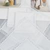 6Pcs Small Size Wedding Handkerchief Pure White Small Square Towel Elegant Lace Handkerchief